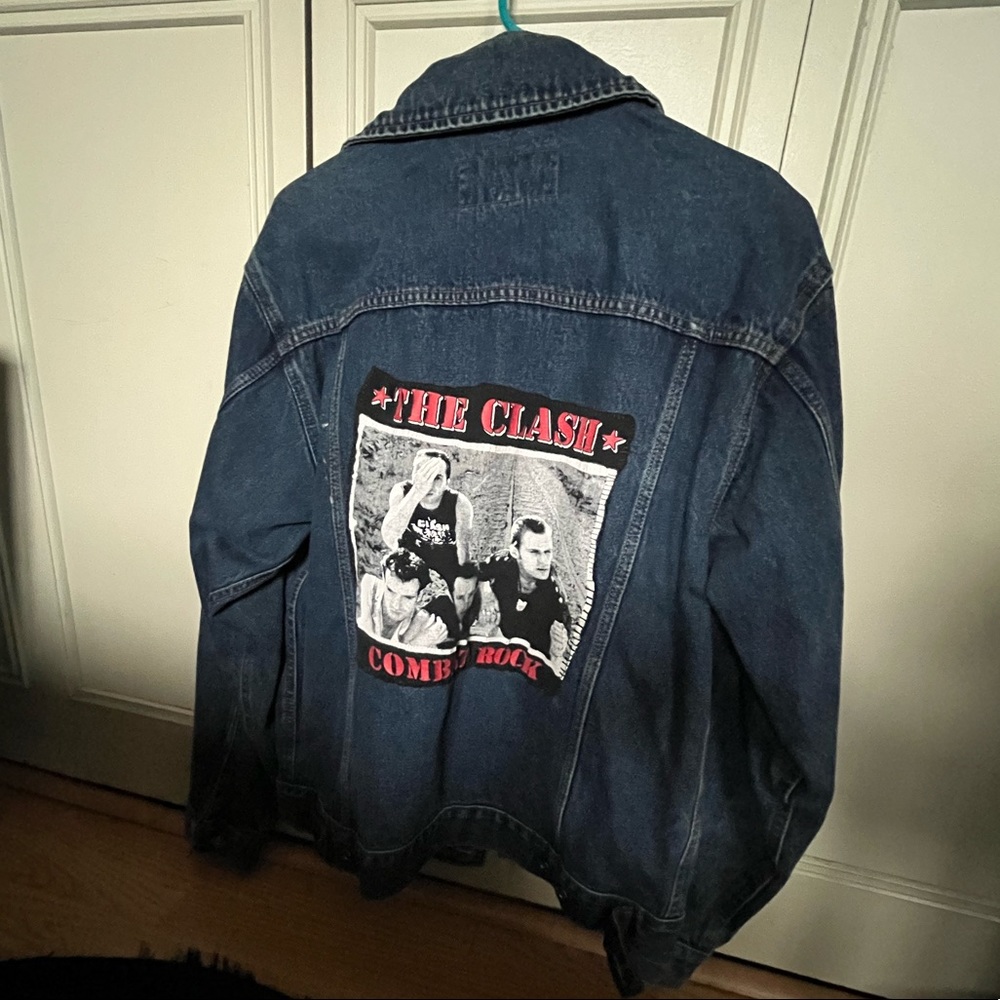 Wrangler denim jacket with The Clash patch